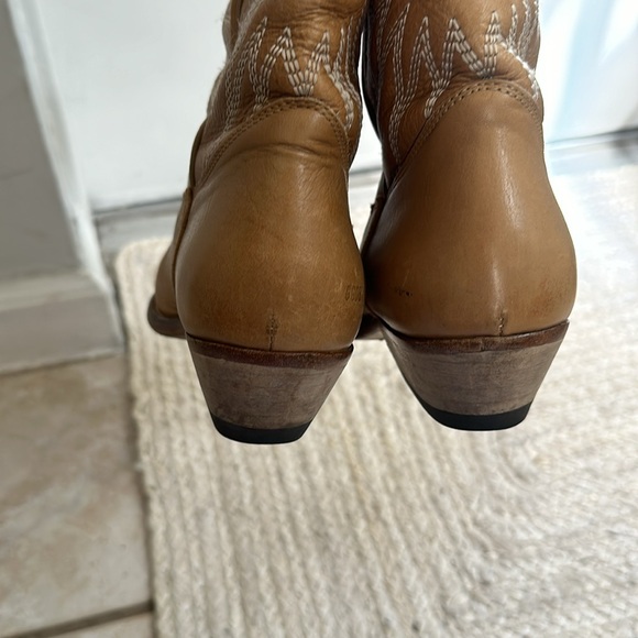 Golden Goose wishstar 50 mm cowboy boots in nude leather - Picture 12 of 14